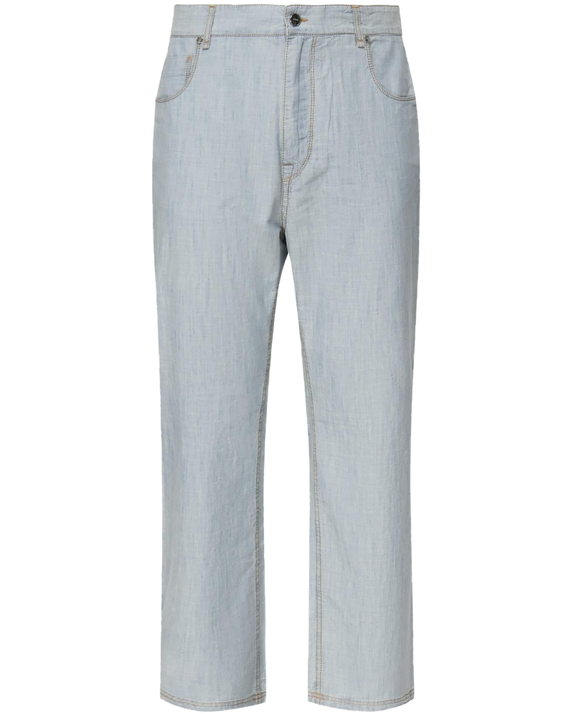 Jeans In Chambray Con Logo Fendi оригінал – Купити в Україні