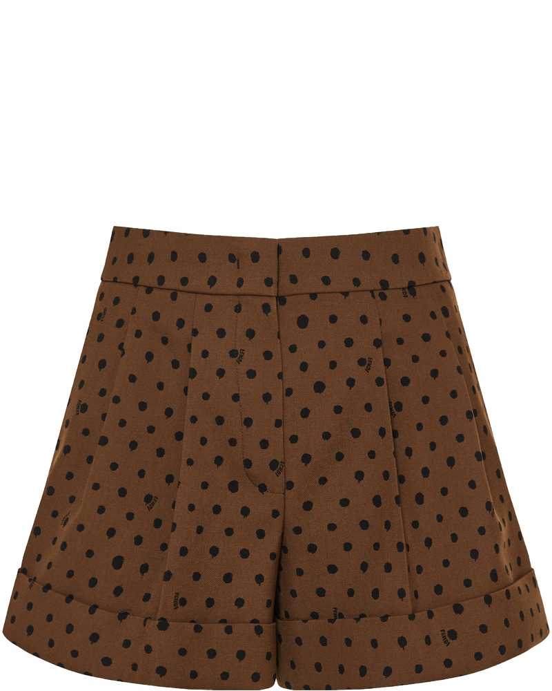 Оригінальна Printed Wool Shorts Fendi