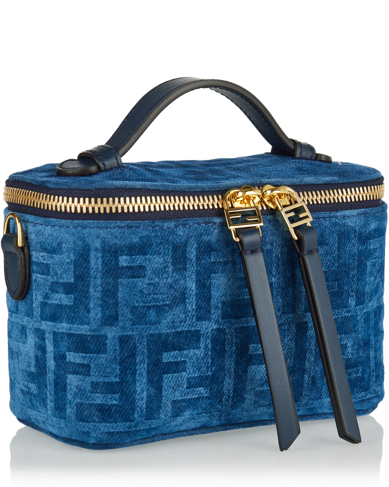 Ff Denim Flocked Mini Vanity Bag Fendi – Гарантія оригінальності