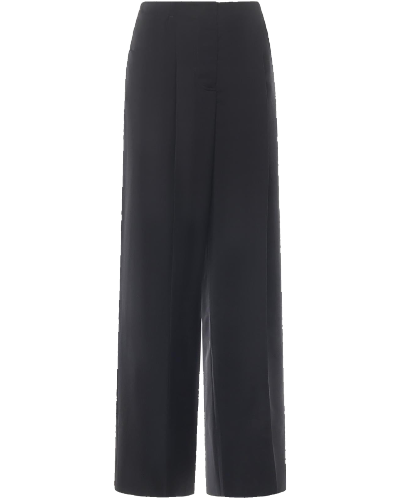 Оригінальна Pantaloni Wide Leg In Lana E Mohair Fendi