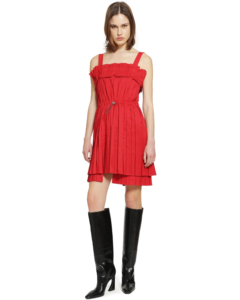 Оригінальна Pleated Faille Mini Dress Fendi