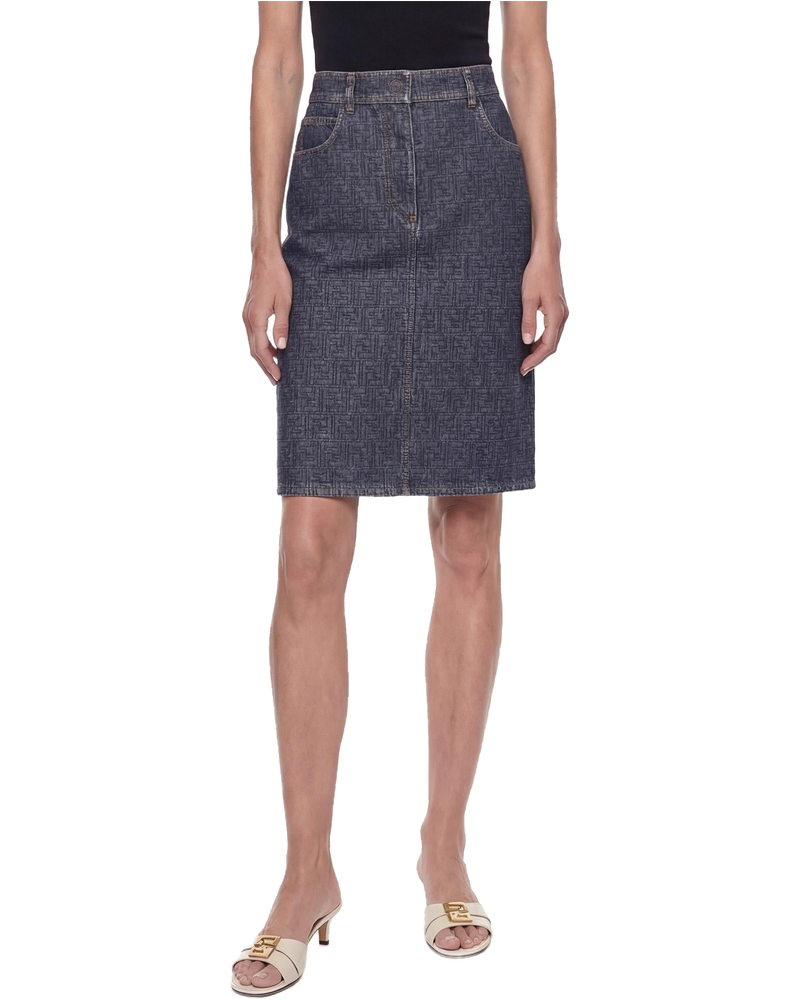 Оригінальна Ff Denim Skirt Fendi