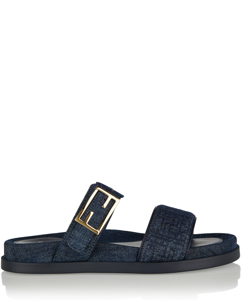 Feel Ff Embossed Denim Slides Fendi – Гарантія оригінальності