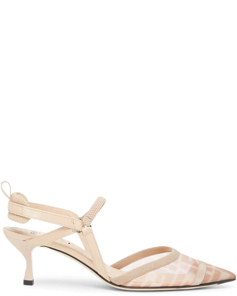 Оригінальна Colibri` Lite Slingback With Medium Heel In Pink Mesh Ff Fendi