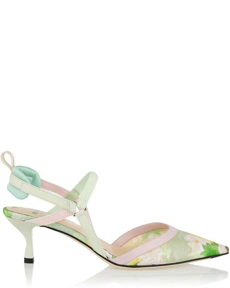 Printed Organza Medium Heeled Pumps Fendi оригінал – Купити в Україні