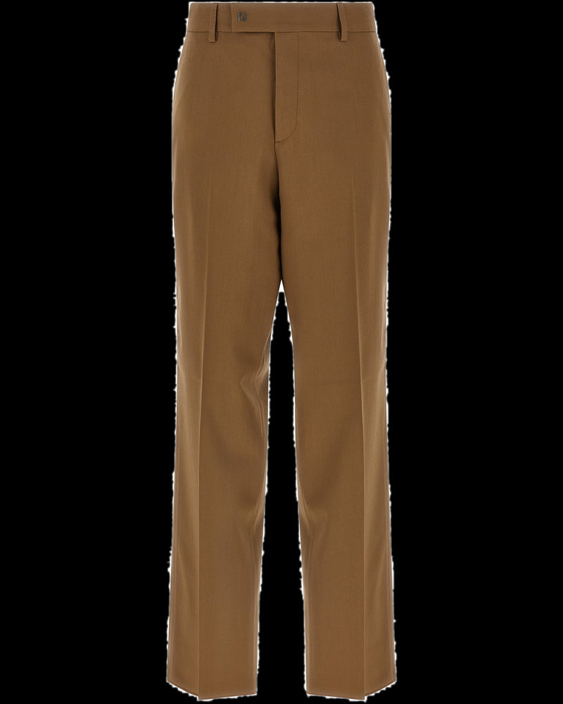 BG_REMOVED_CATALOG_Gabardine Wool Trousers - FENDI
