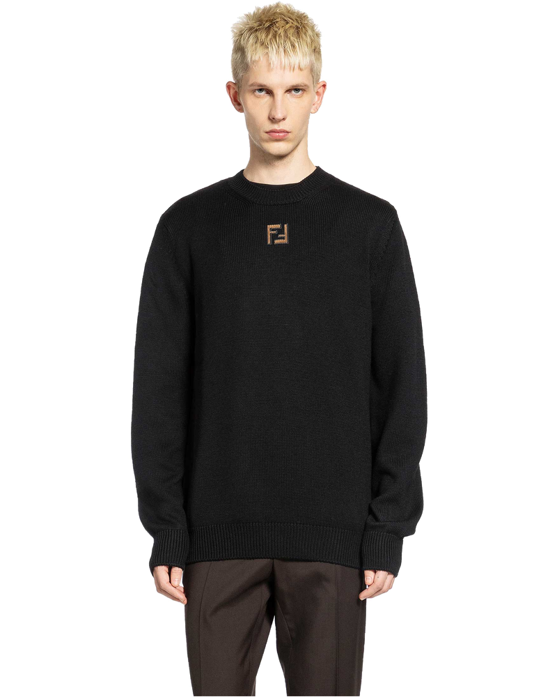 Оригінальна Corduroy Ff Wool Sweater Fendi