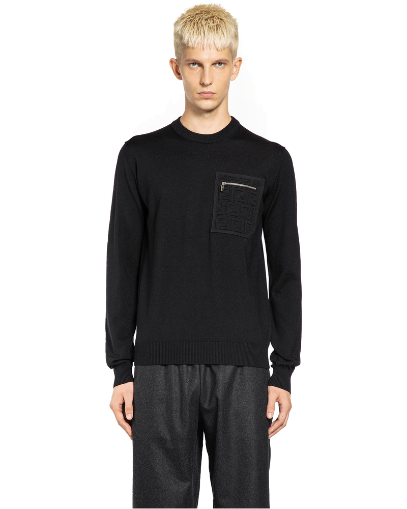 Crewneck Wool Sweater Fendi – Гарантія оригінальності