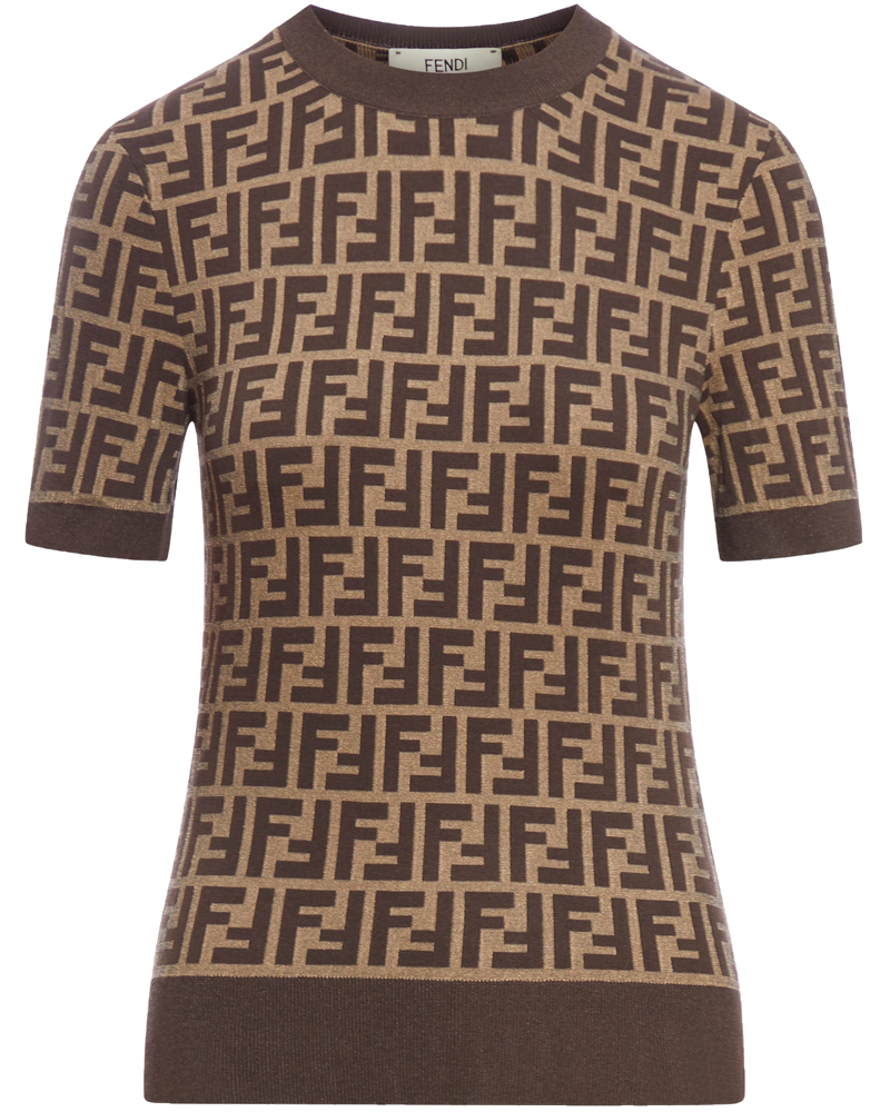 Оригінальна Brown Ff Cotton Sweater Fendi