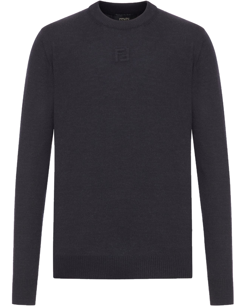 Оригінальна Crew Neck Wool Sweater Fendi