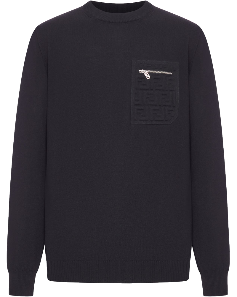 Crew Neck Wool Pullover Fendi – Гарантія оригінальності