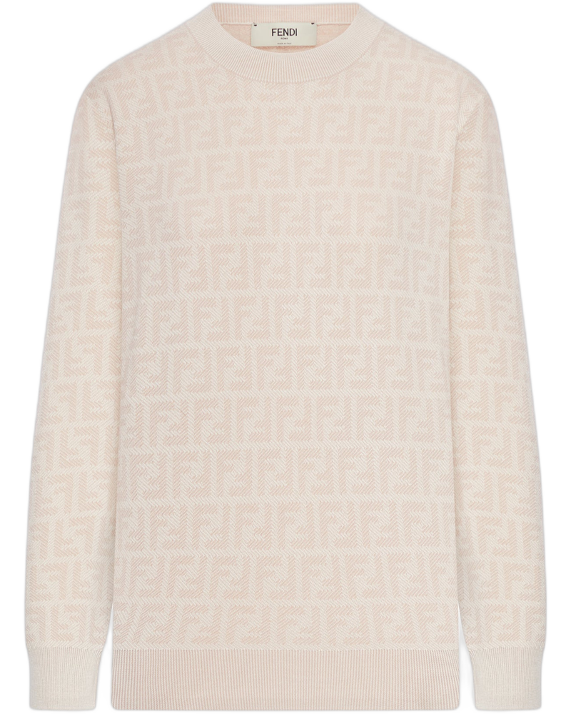 Wool And Silk Sweater With Ff Print Fendi оригінал – Купити в Україні