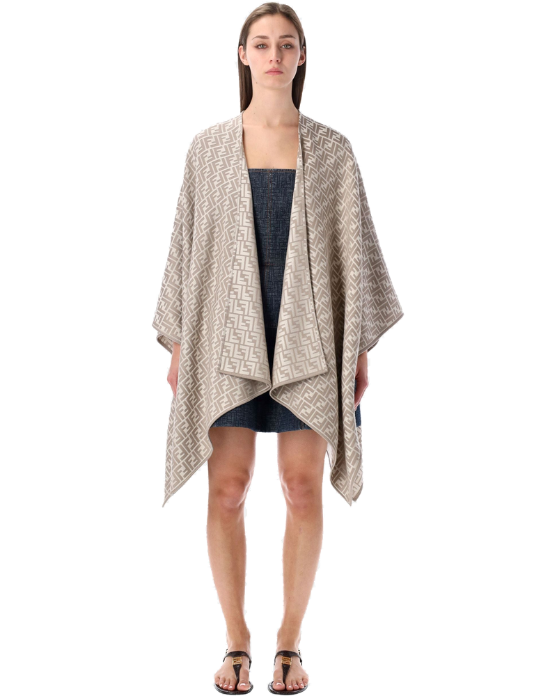 Ff Wool And Silk Poncho Fendi – Гарантія оригінальності