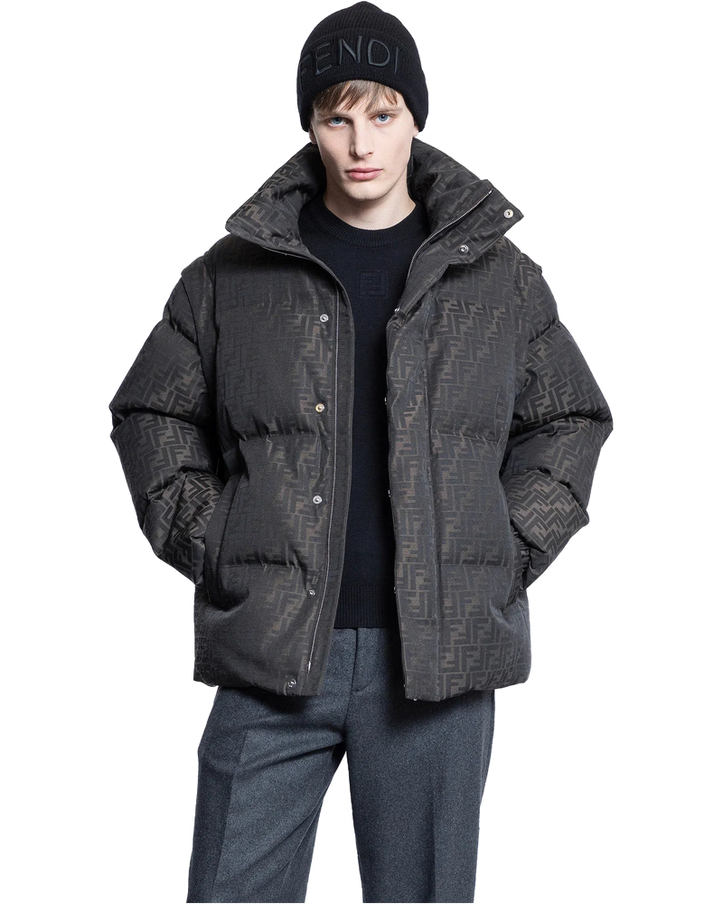 Оригінальна Ff Nylon Puffer Jacket Fendi