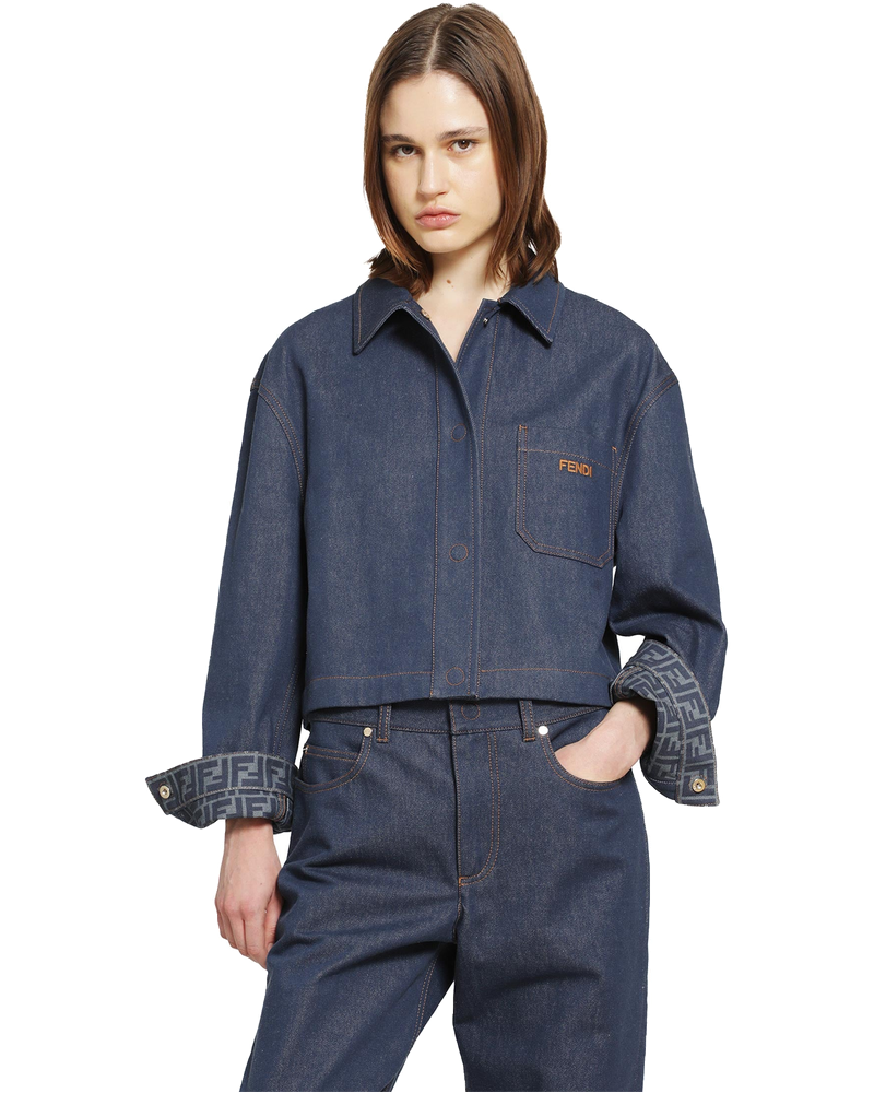 Оригінальна Cropped Denim Jacket Fendi