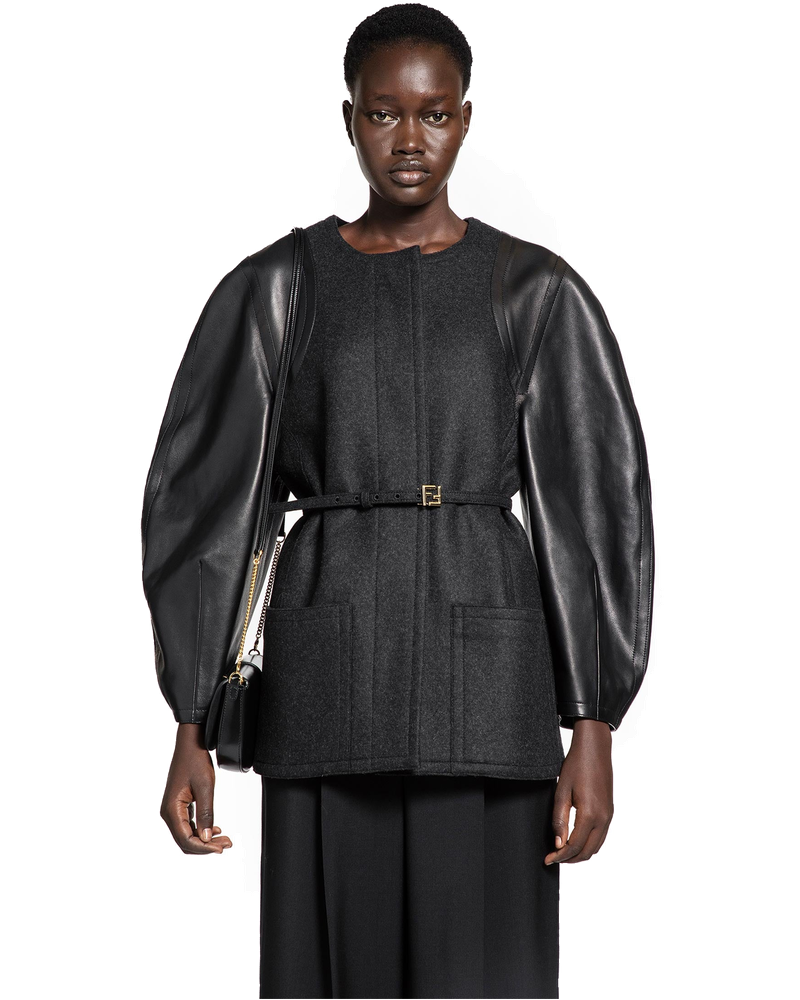 Felt And Leather Jacket Fendi оригінал – Купити в Україні
