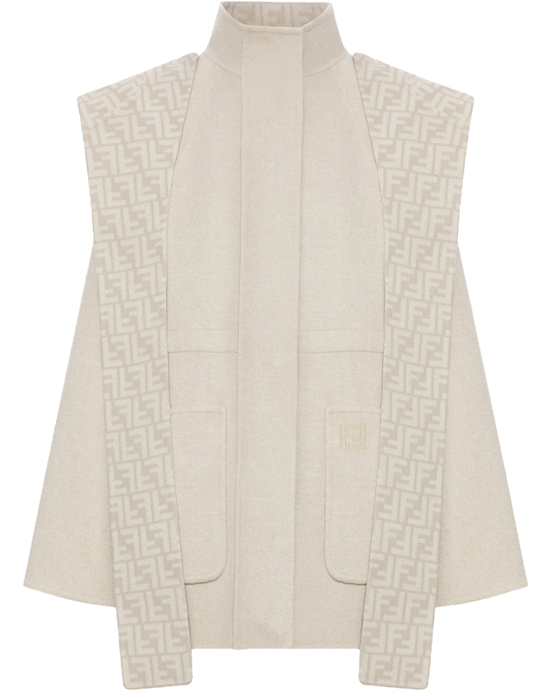 Beige Wool Parka Blouson Fendi оригінал – Купити в Україні