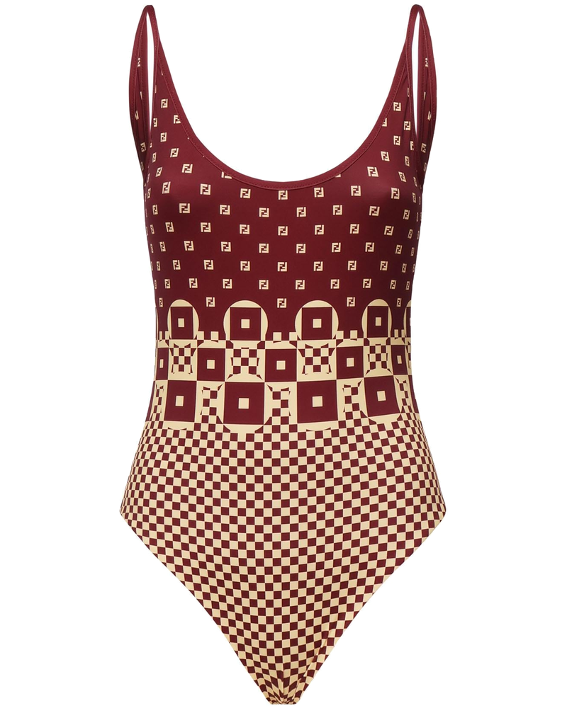 Оригінальна Costume Intero Con Stampa Micro Patchwork Fendi