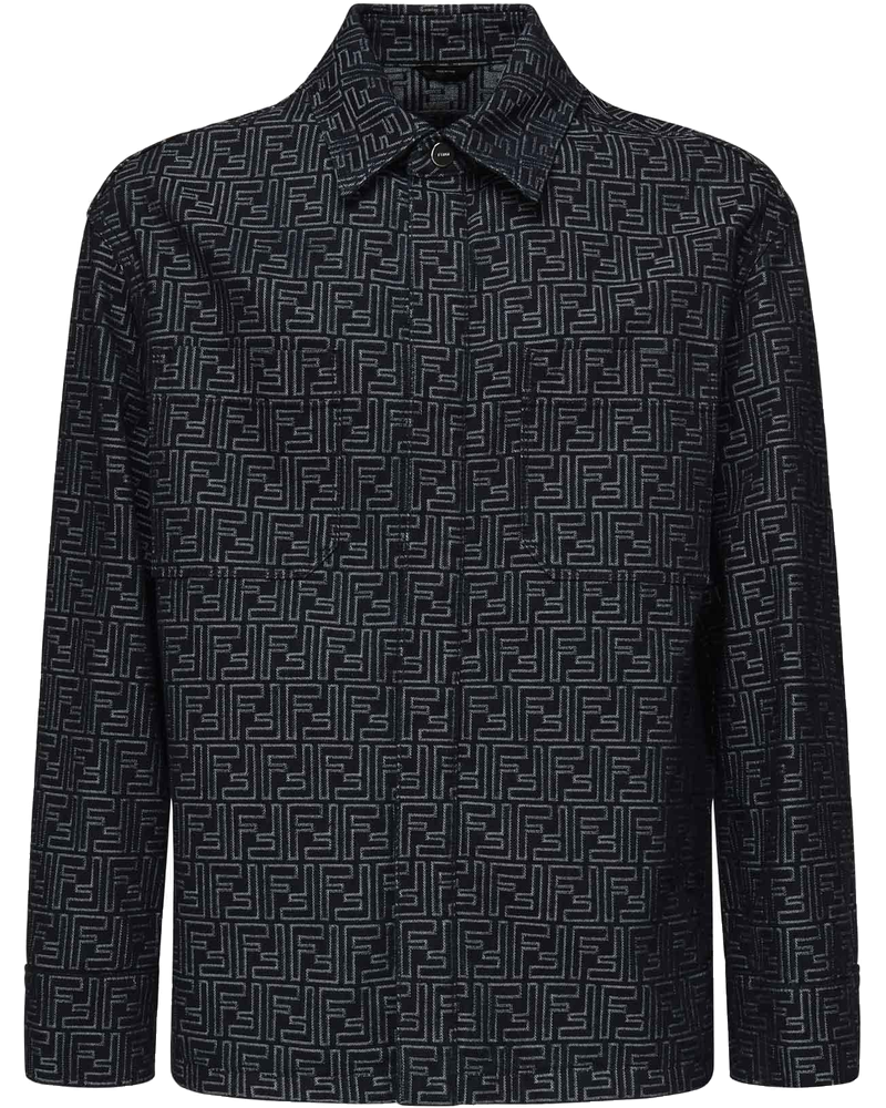 Giacca In Denim Ff Jacquard Fendi оригінал – Купити в Україні
