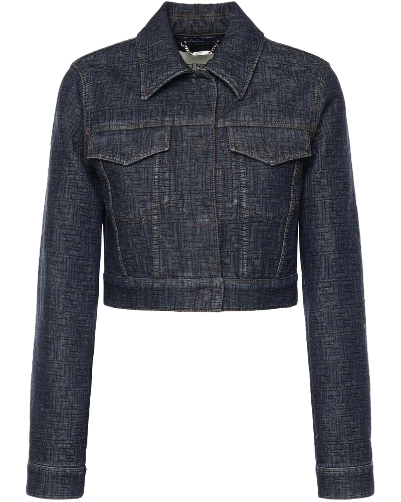 Giacca In Denim Ff Jacquard Fendi оригінал – Купити в Україні