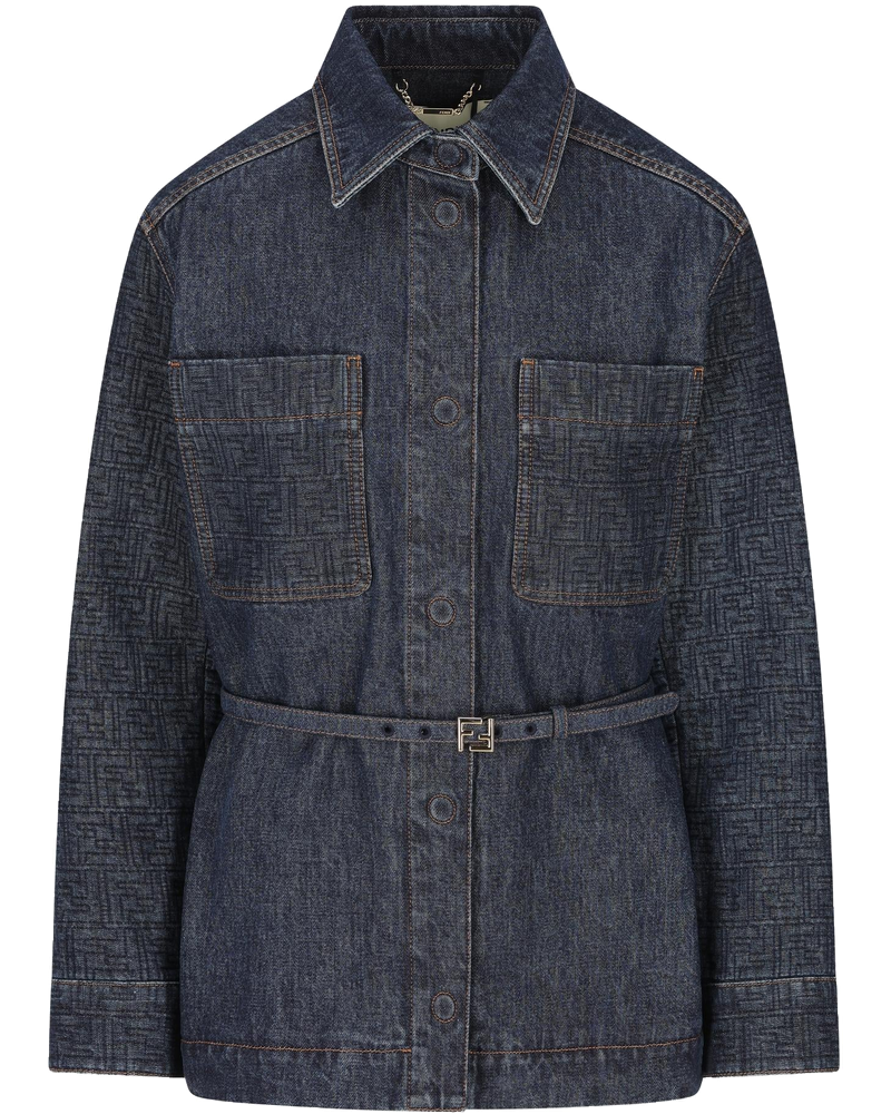 Оригінальна Giacca Go To Jacket In Denim Fendi
