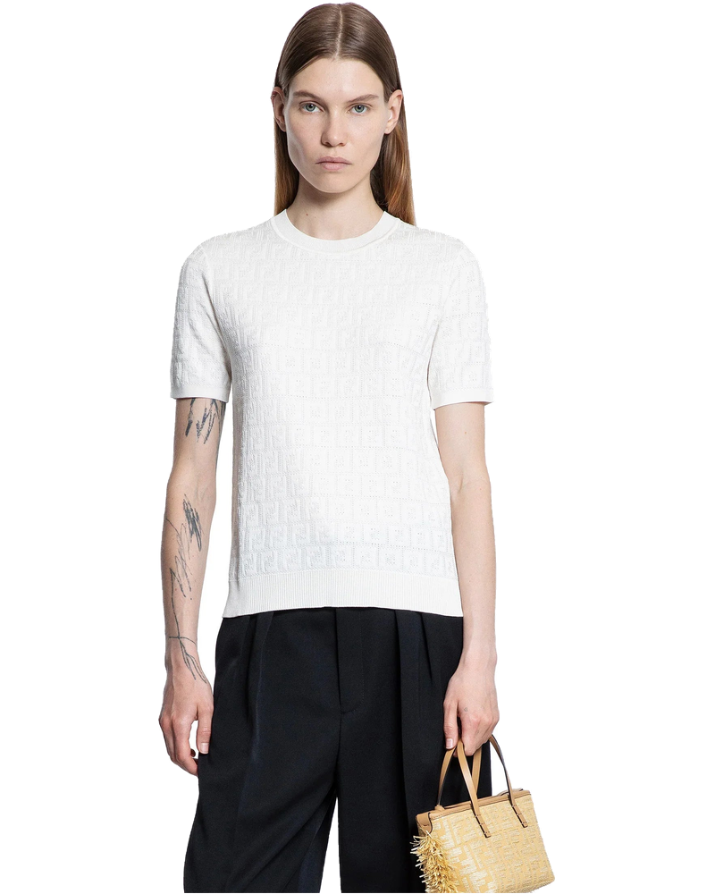 Ff Viscose Cotton Knit Top Fendi оригінал – Купити в Україні