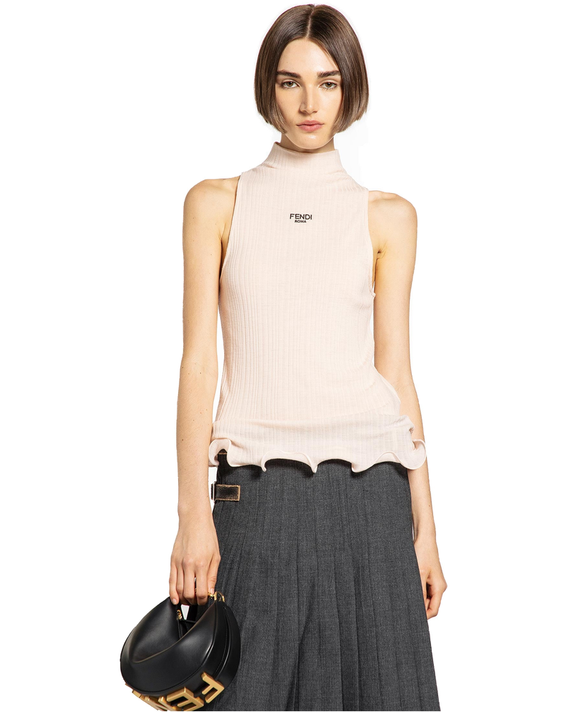 Cotton Tank Top With Relaxed Fit Fendi оригінал – Купити в Україні