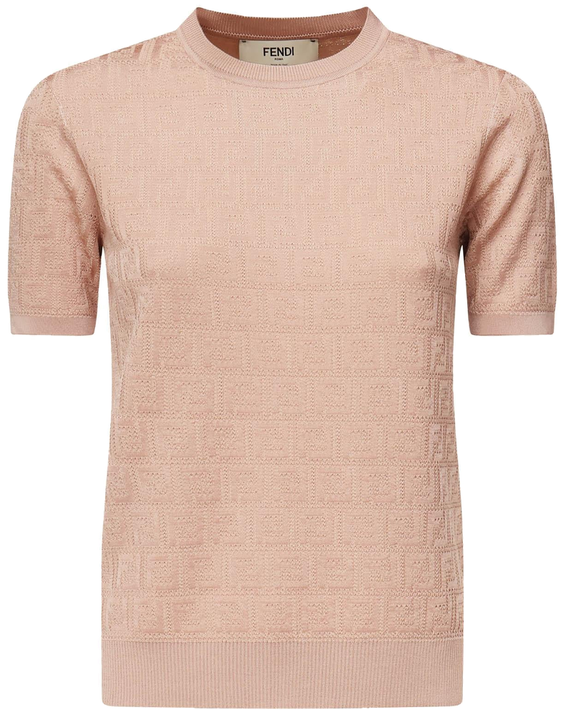 Maglia In Cotone E Viscosa Ff Jacquard Fendi – Гарантія оригінальності