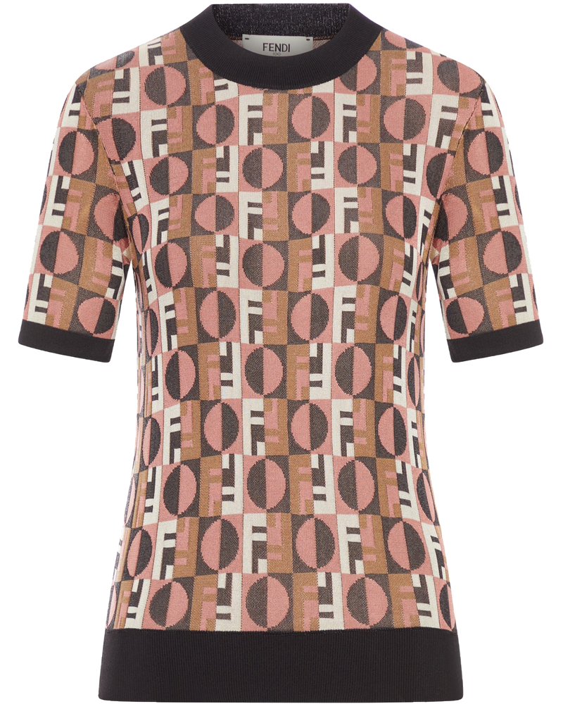 Jacquard T-Shirt Fendi – Гарантія оригінальності