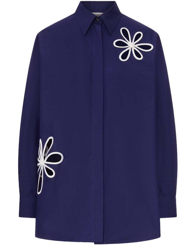 Poplin Shirt With Cut-Out Details Fendi – Гарантія оригінальності