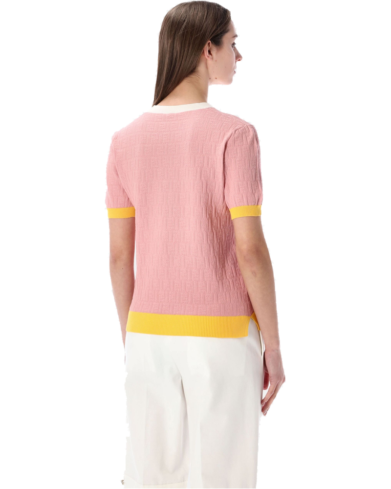 Ff Jacquard Cotton Silk T Shirt Fendi – Гарантія оригінальності