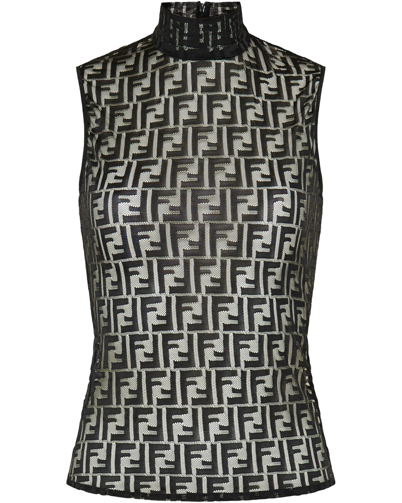 Ff Lace High Neck Top Fendi оригінал – Купити в Україні