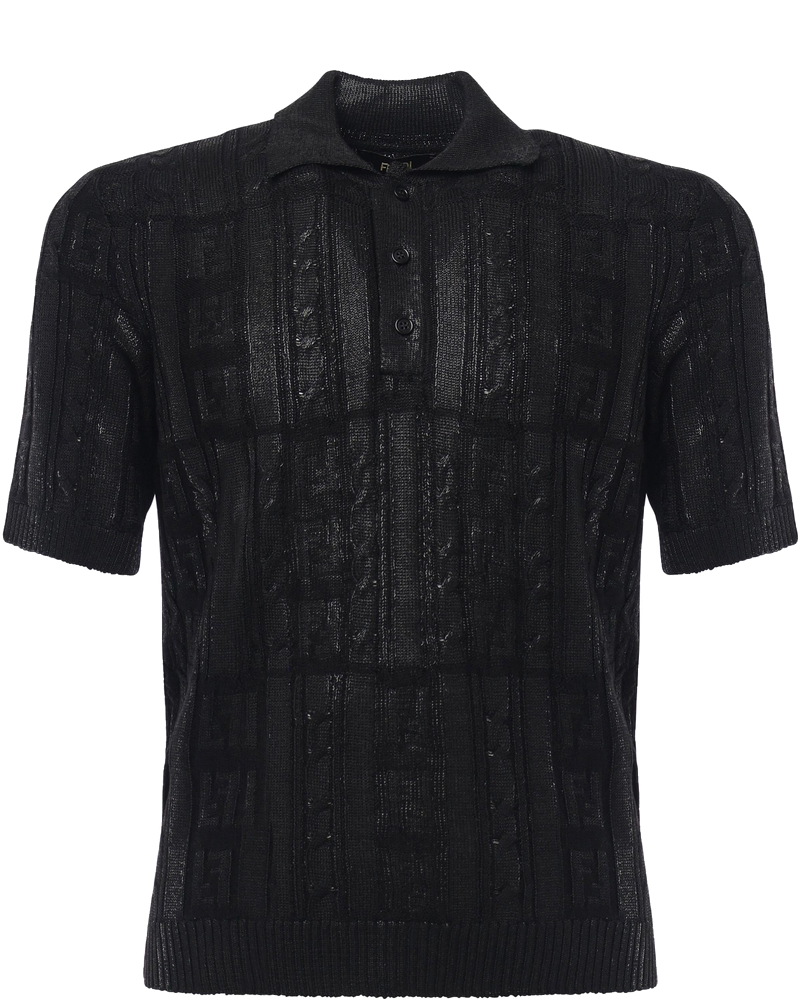 Polo In Misto Lana Con Dettagli Ff Fendi – Гарантія оригінальності