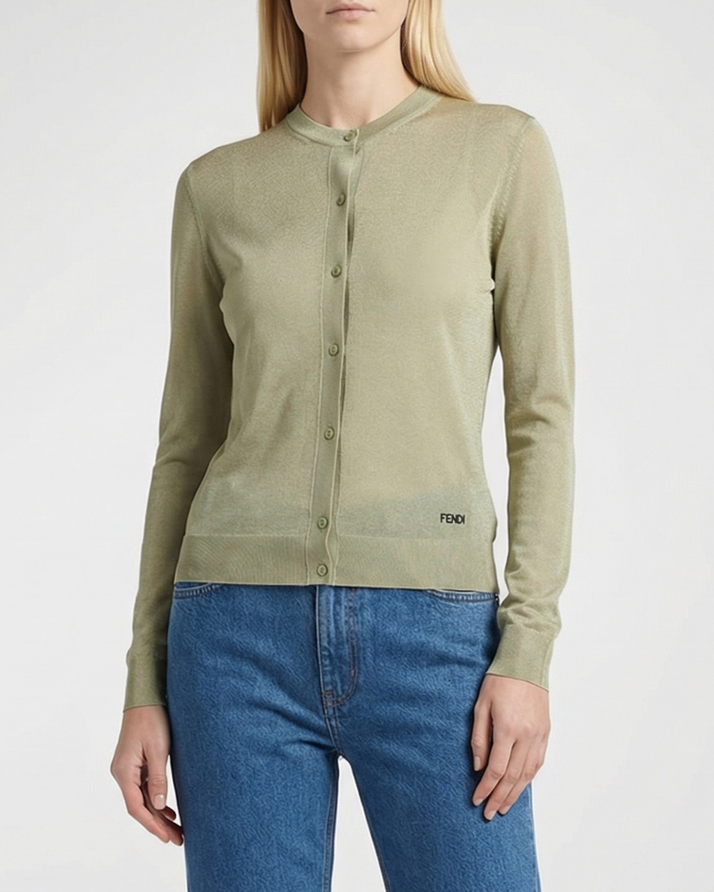 Оригінальна Viscose Cardigan Fendi – вид ззаду