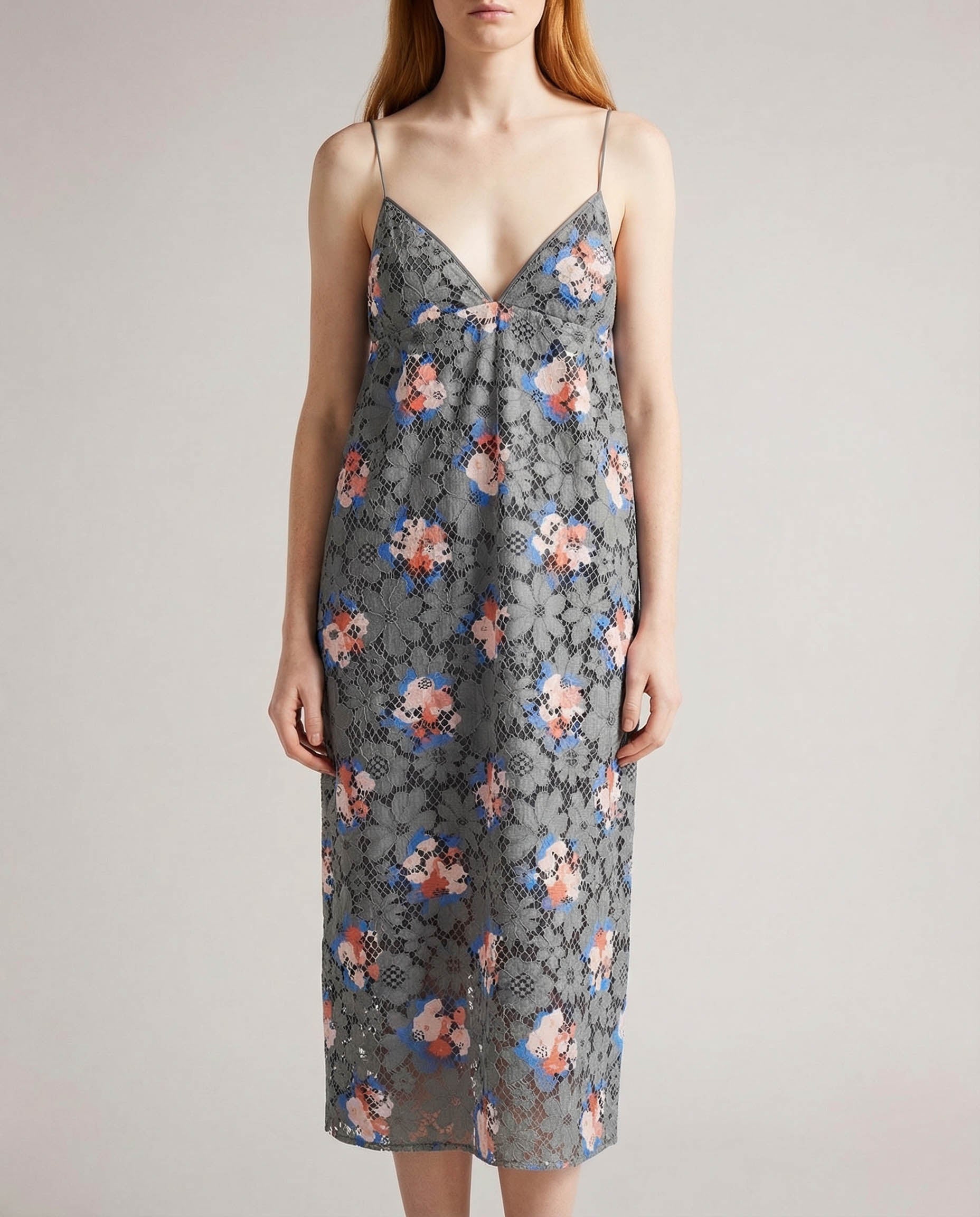 Lace Printed MIDI Dress Fendi – Гарантія оригінальності – вид ззаду