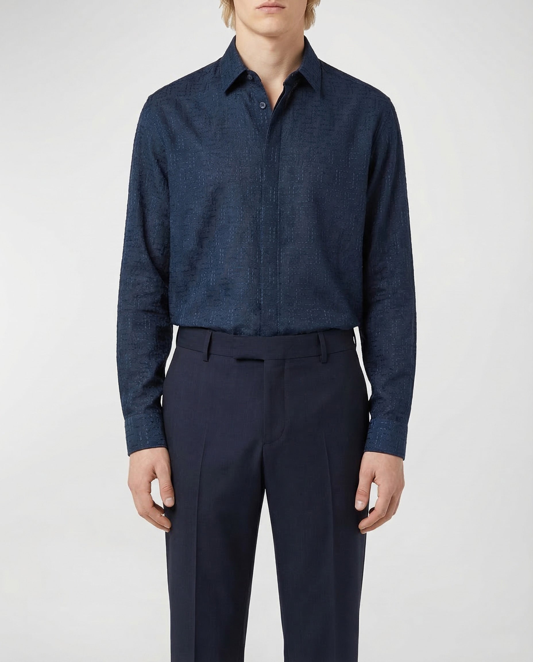 Straight Leg Pleated Tailored Trousers Fendi оригінал – Купити в Україні – вид ззаду