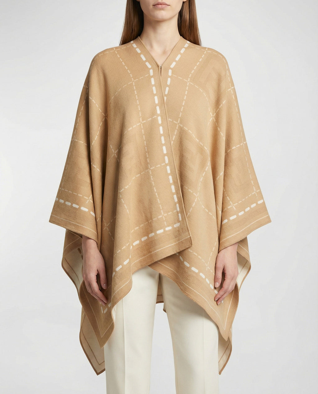 Wool Poncho Fendi оригінал – Купити в Україні – вид ззаду