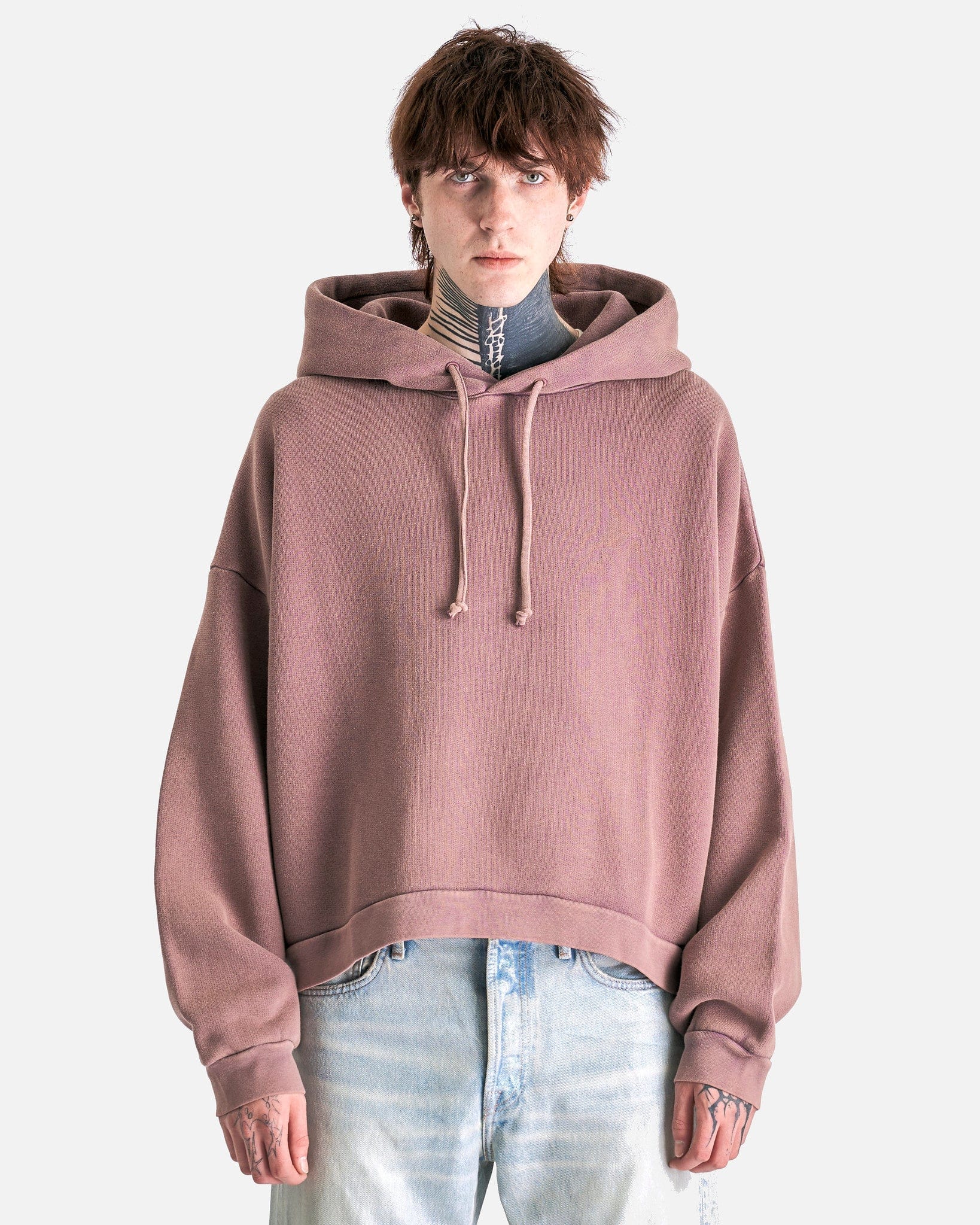 Fester Vintage Hooded Sweatshirt In Plum Purple Acne studios – Гарантія оригінальності – боковий вид