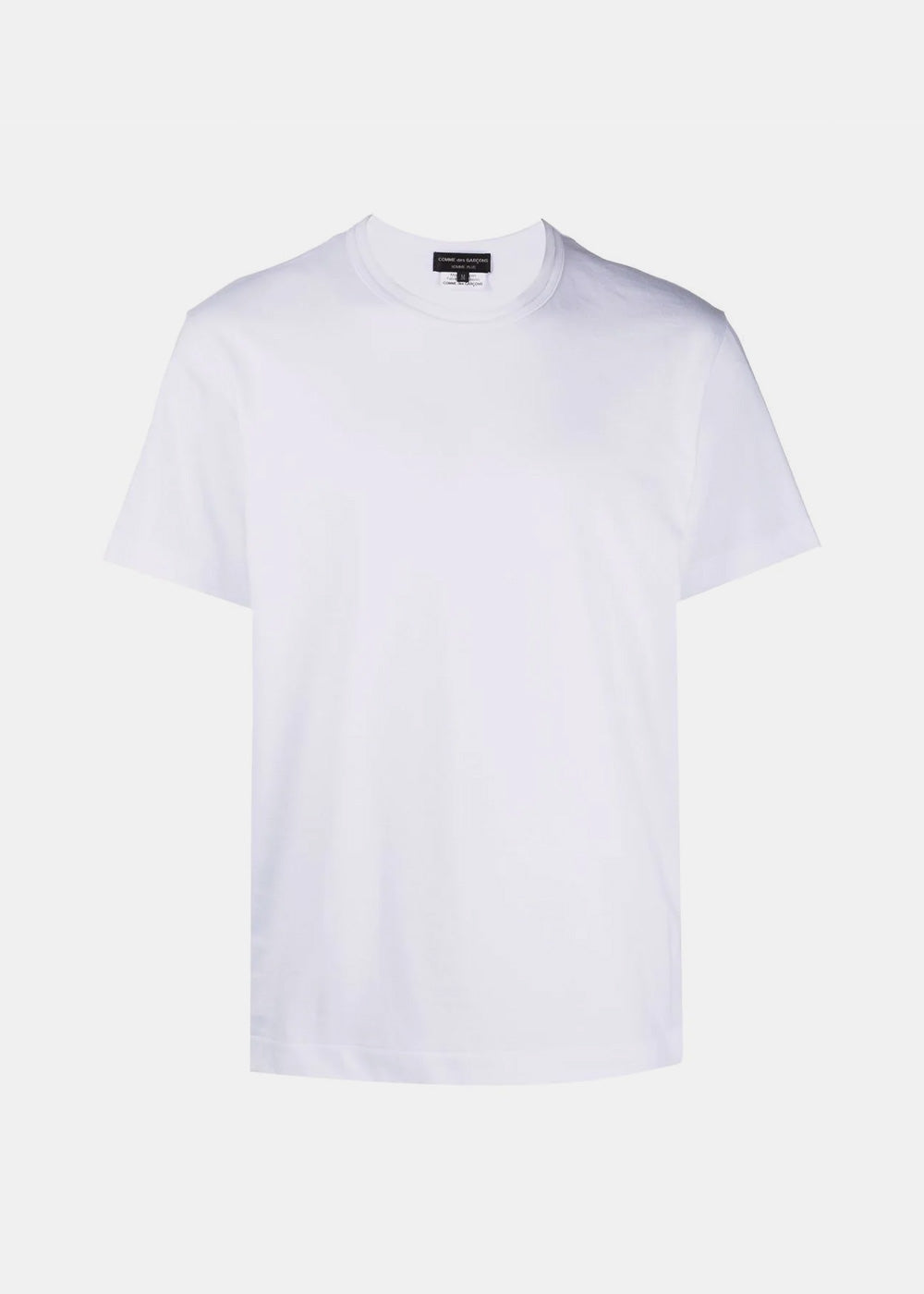 White Back Print T-Shirt Comme des garcons – Гарантія оригінальності – боковий вид