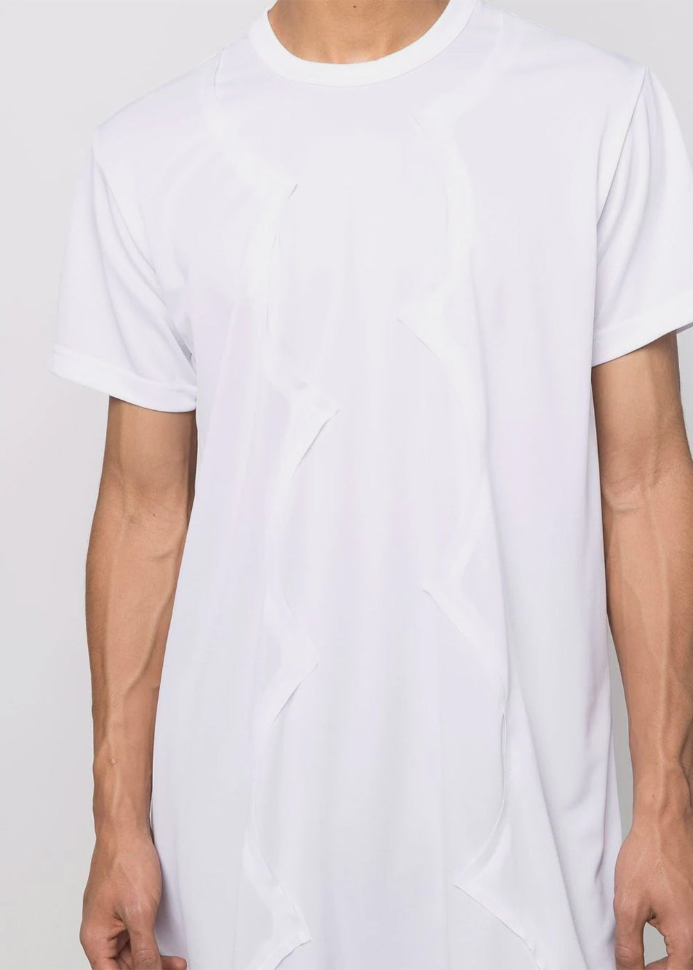 White Print Long T-Shirt Comme des garcons – Гарантія оригінальності – збільшений вид