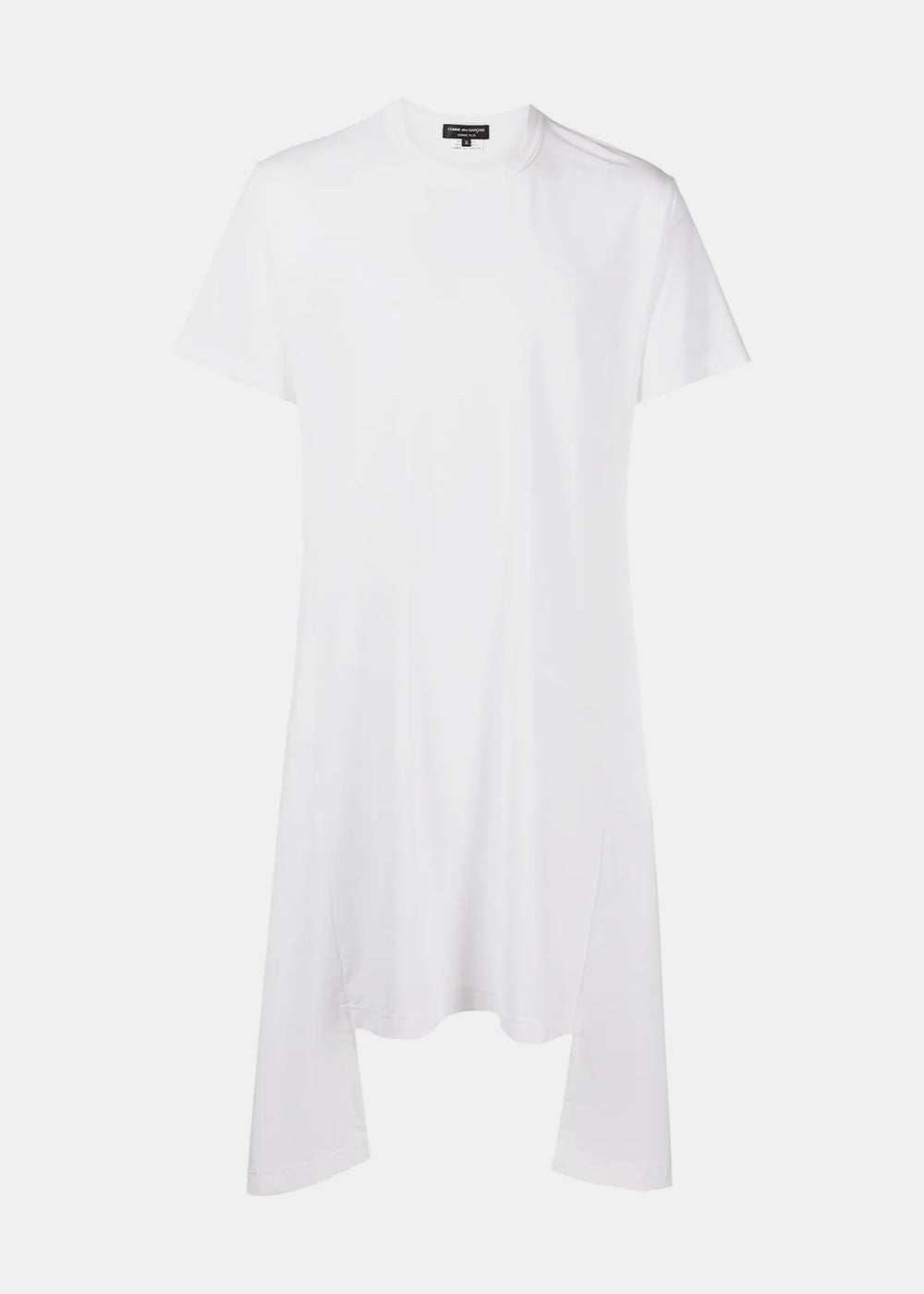 White Print Long T-Shirt Comme des garcons – Гарантія оригінальності – боковий вид