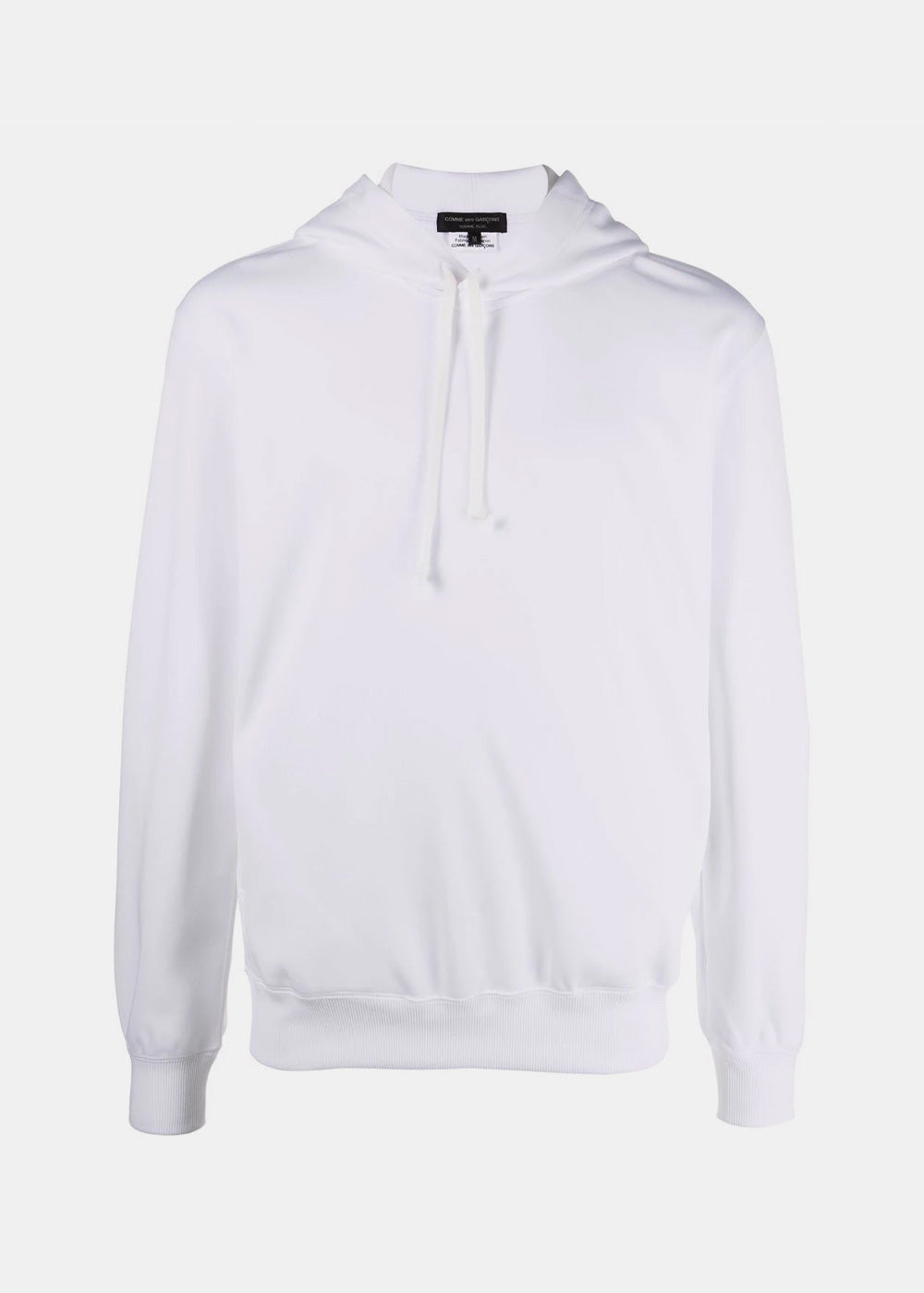 Оригінальна White Back Print Hoodie Comme des garcons – боковий вид