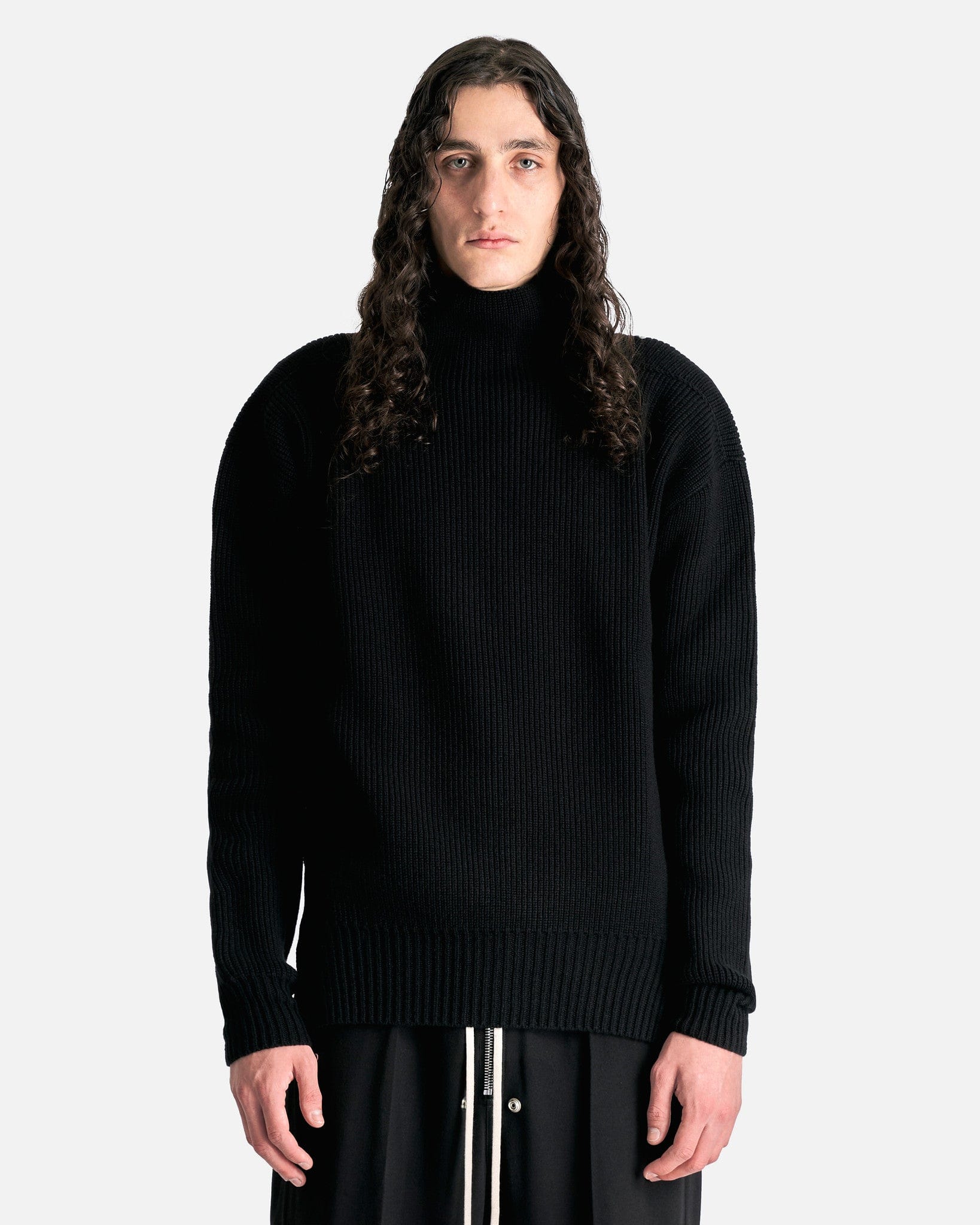 Fisherman Tabard In Black Rick owens – Гарантія оригінальності – боковий вид