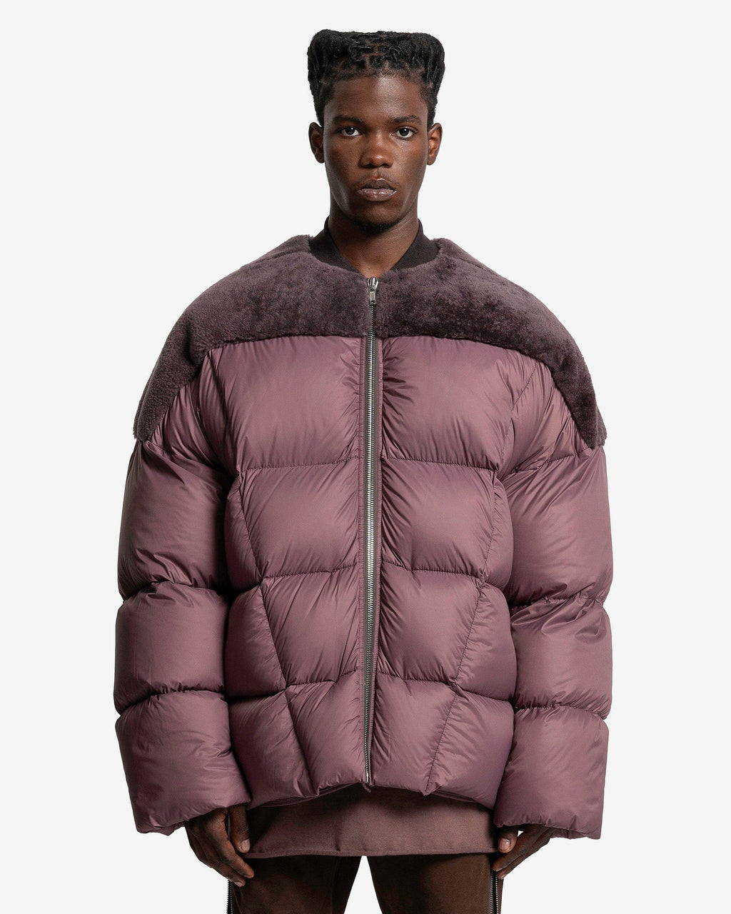 Оригінальна Flight Jacket In Amethyst Rick owens – боковий вид