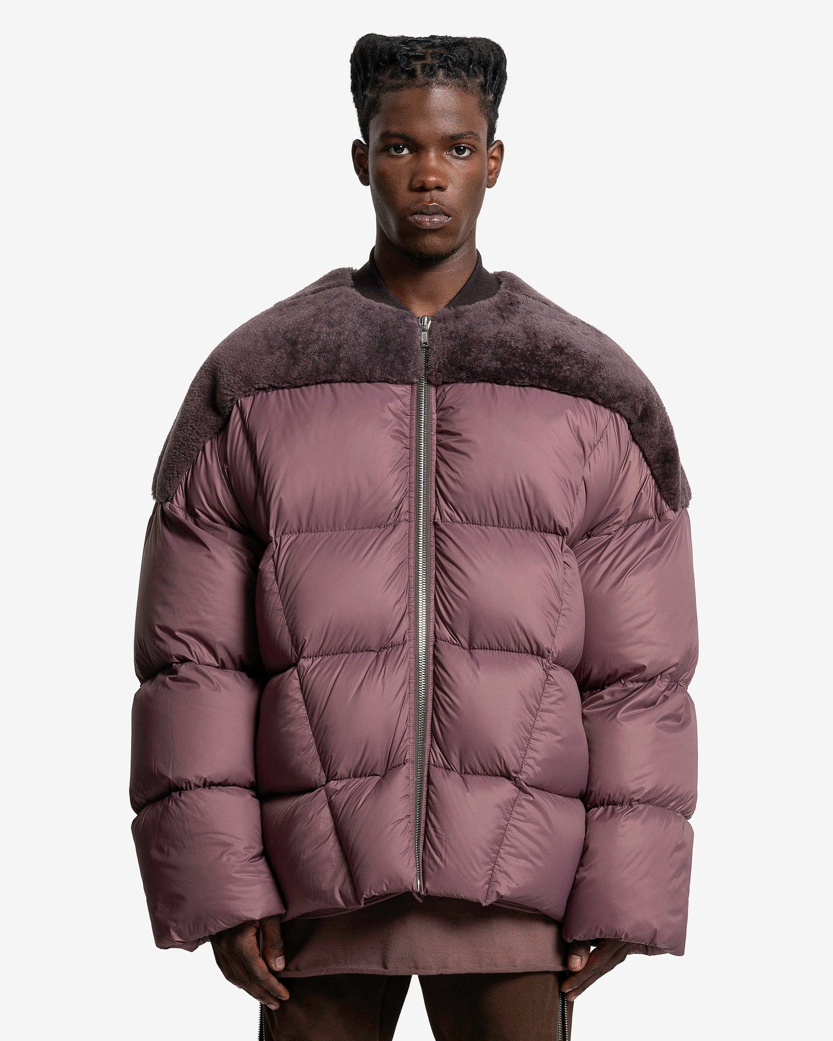 Оригінальна Flight Jacket In Amethyst Rick owens – боковий вид