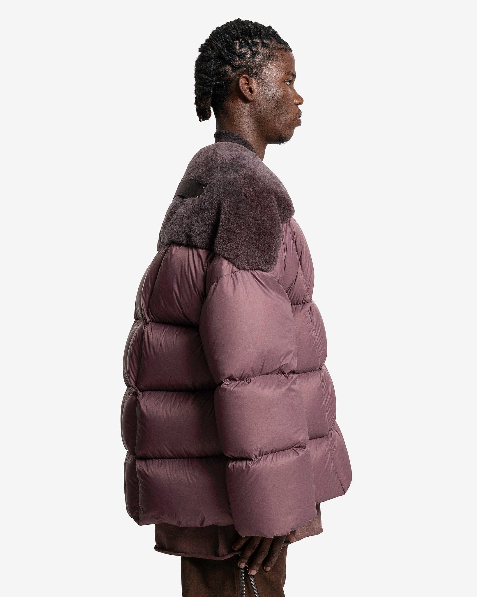 Оригінальна Flight Jacket In Amethyst Rick owens – вид ззаду