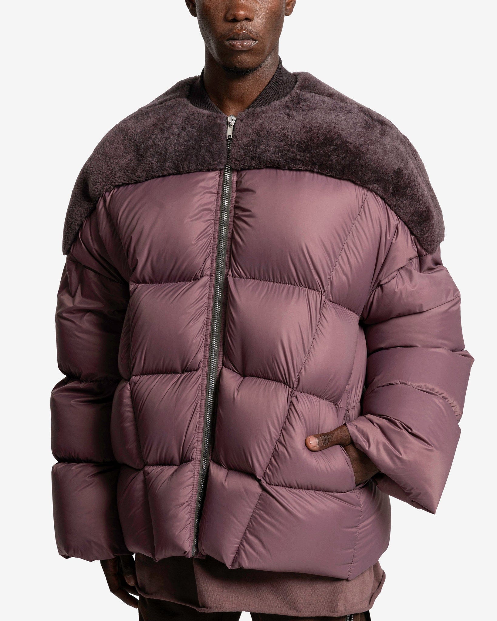 Оригінальна Flight Jacket In Amethyst Rick owens – збільшений вид