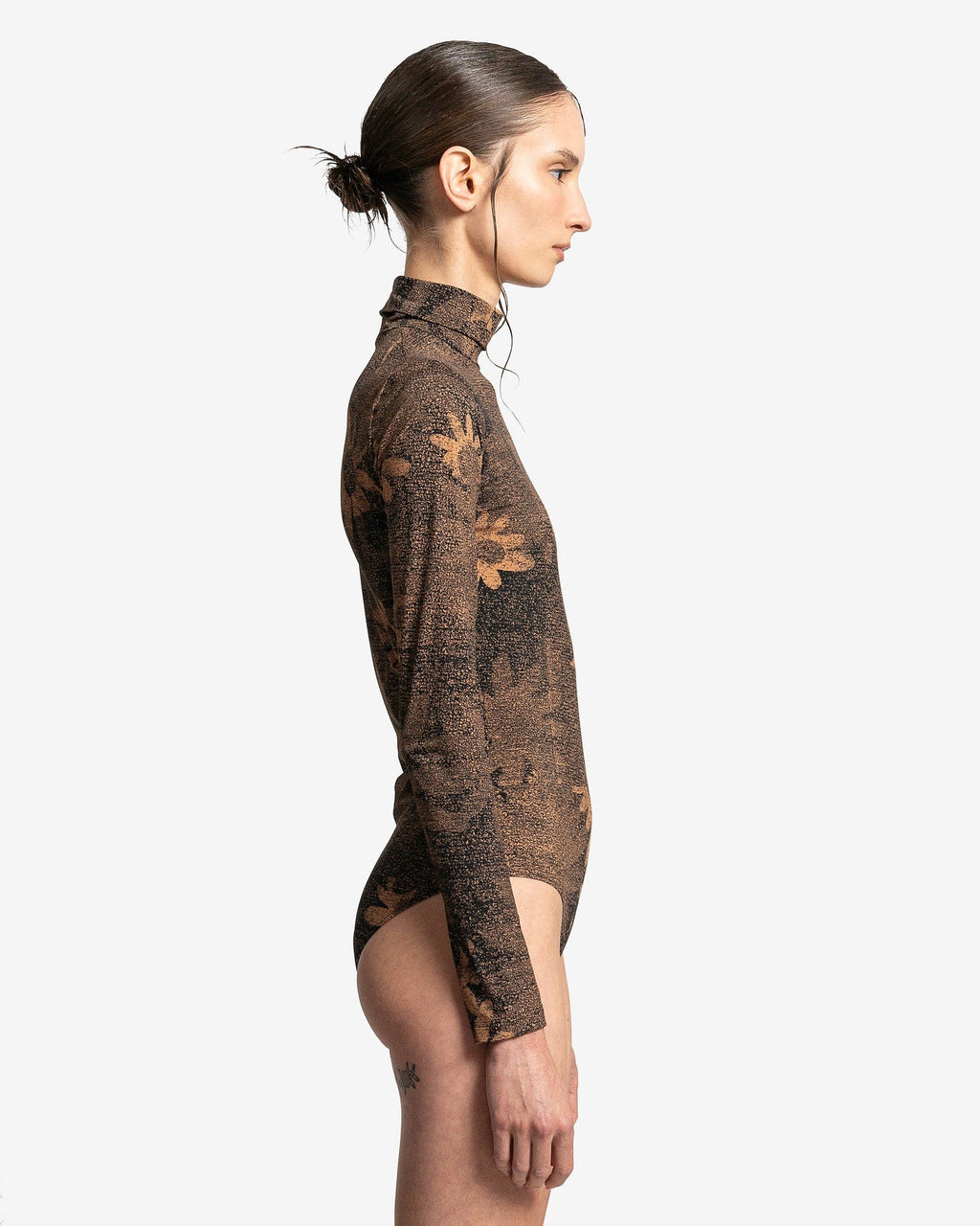 Floral Print Body In Tan Maison margiela – Гарантія оригінальності – вид ззаду