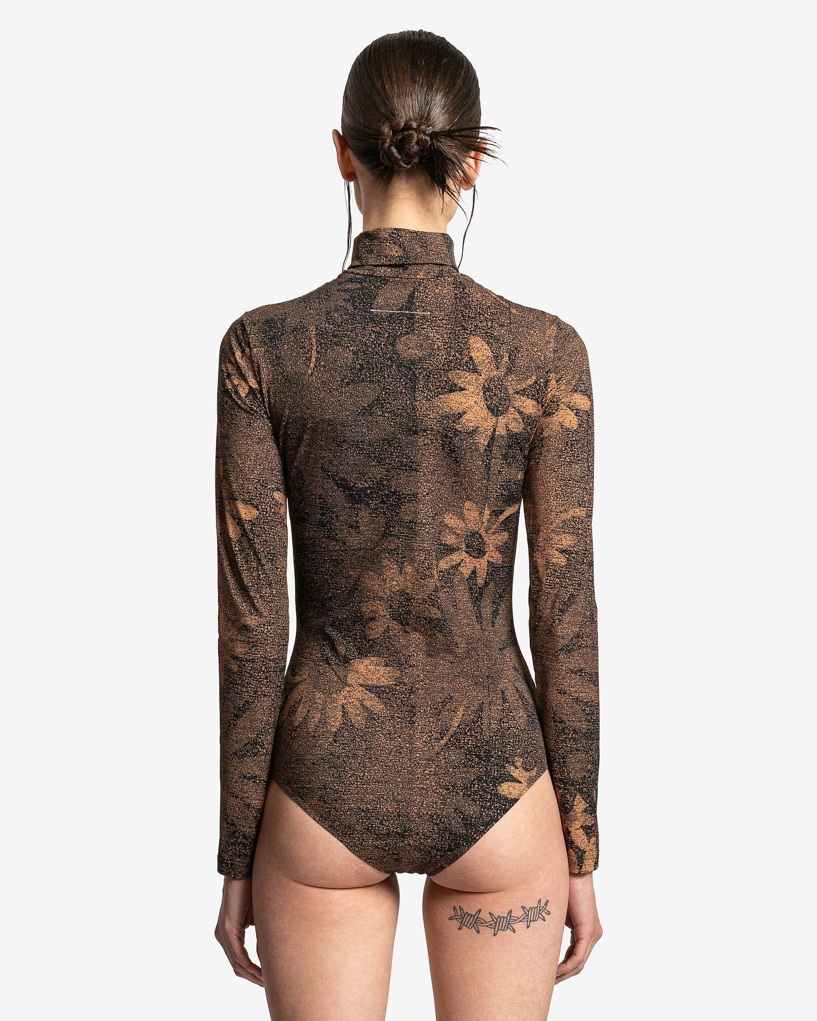 Floral Print Body In Tan Maison margiela – Гарантія оригінальності – детальний вид