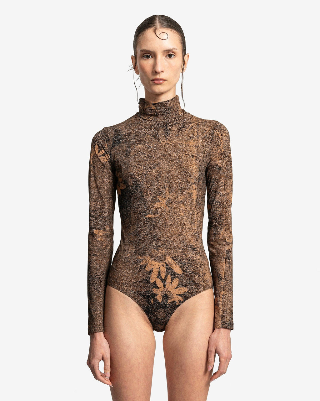 Floral Print Body In Tan Maison margiela – Гарантія оригінальності – боковий вид